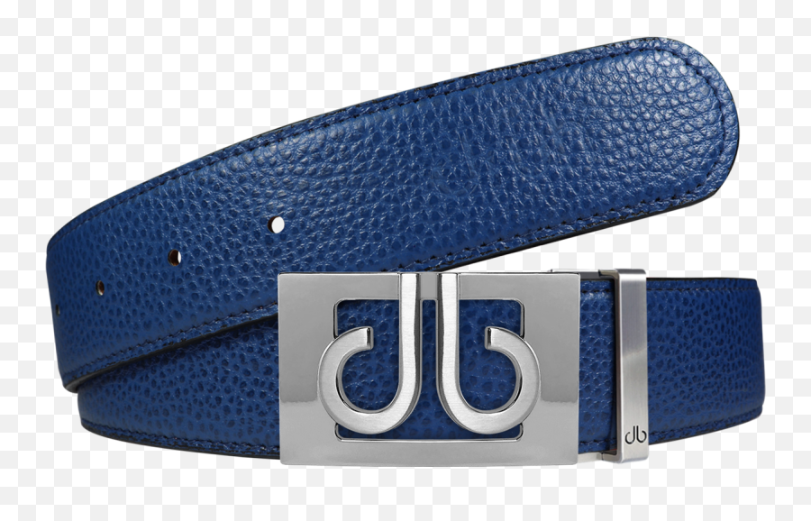 Full Grain Leather Belt In Blue With - Belt Png,Belt Buckle Png