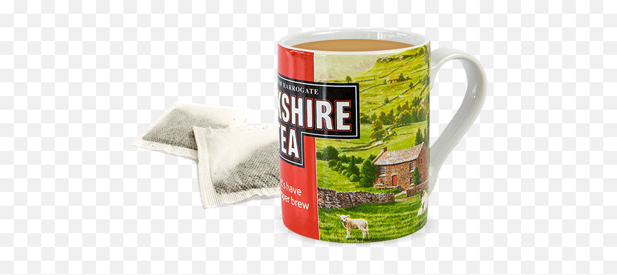 Download Hd Yorkshire Tea In A Mug With Bag - Yorkshire Tea Mug Png,Tea Bag Png