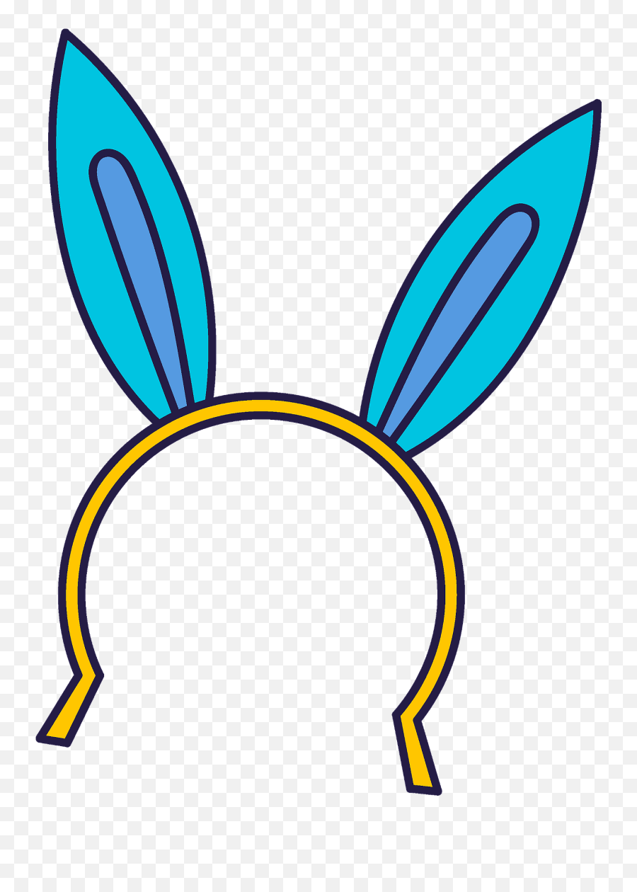 Bunny Ears Headband Clipart - Bunny Ears Headband Picee Trabsperent Png,Bunny Ears Png