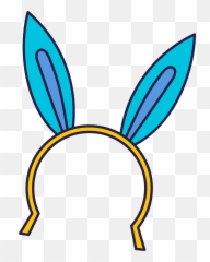 Bunny Ears Headband Clipart - Picee Trabsperent png