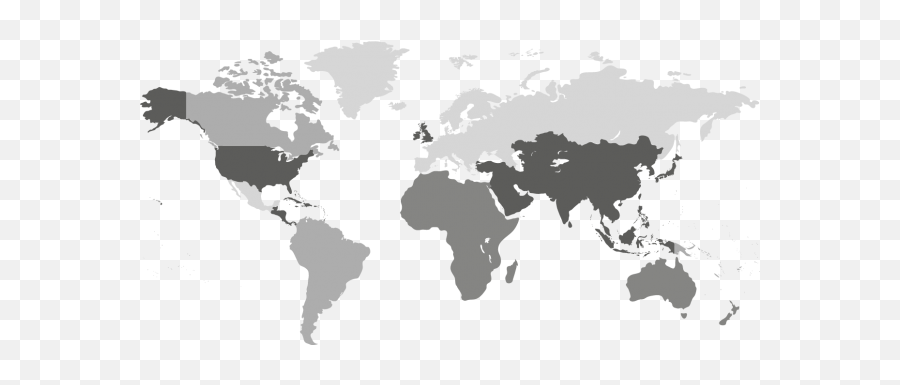 Download World Map By Region - World Map Png Image With No World Map,Png On World Map