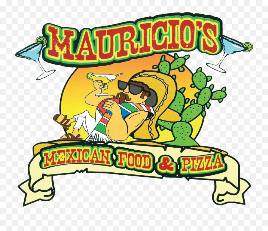 Locations - Mauriciou0027s Mexican Food U0026 Pizza Png,Cartoon Pizza Logo