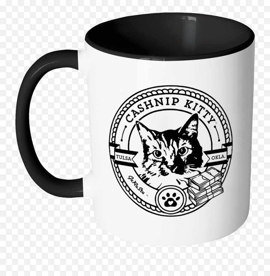 Cashnip Kitty Fan Club Coffee Mug Color Handle Black Logo - Id Rather Be Watching Gilmore Girls Mug Png,Coffee Mug Png