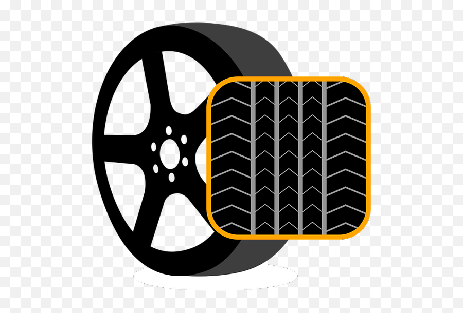 Direction Of Rotation - Tire Direction Of Rotation Png,Tire Track Png