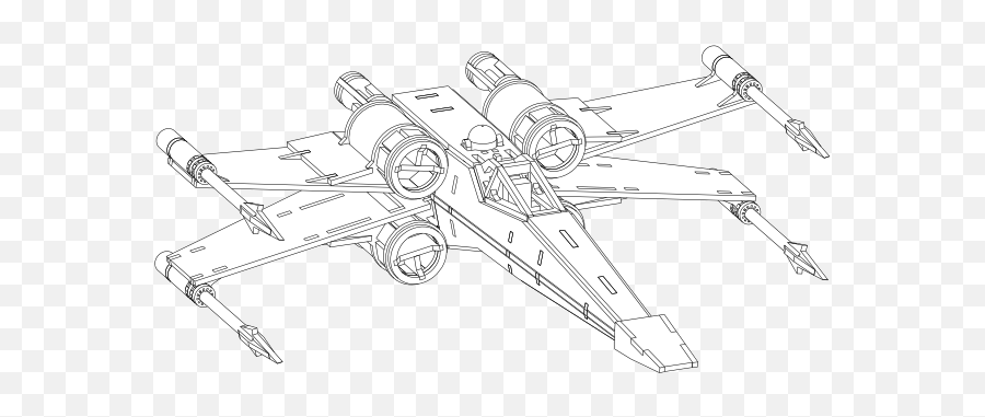 Download Star Wars - Star Wars X Wing Coloring Full Size X Wings Star Wars Coloring Png,Xwing Png