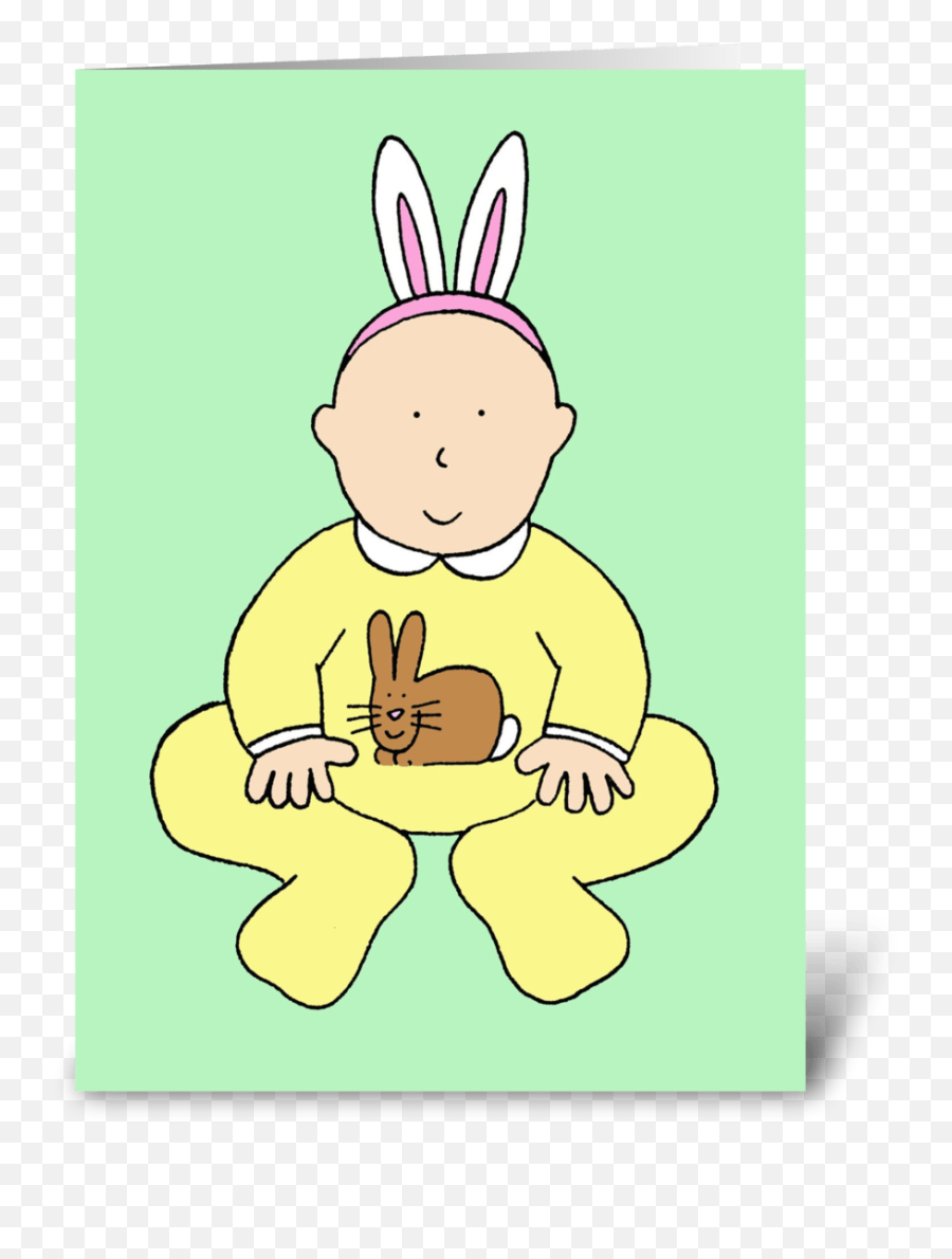Happy Easter Baby In Bunny Ears - Animated Happy 1st Easter Grandson Png,Easter Bunny Ears Png