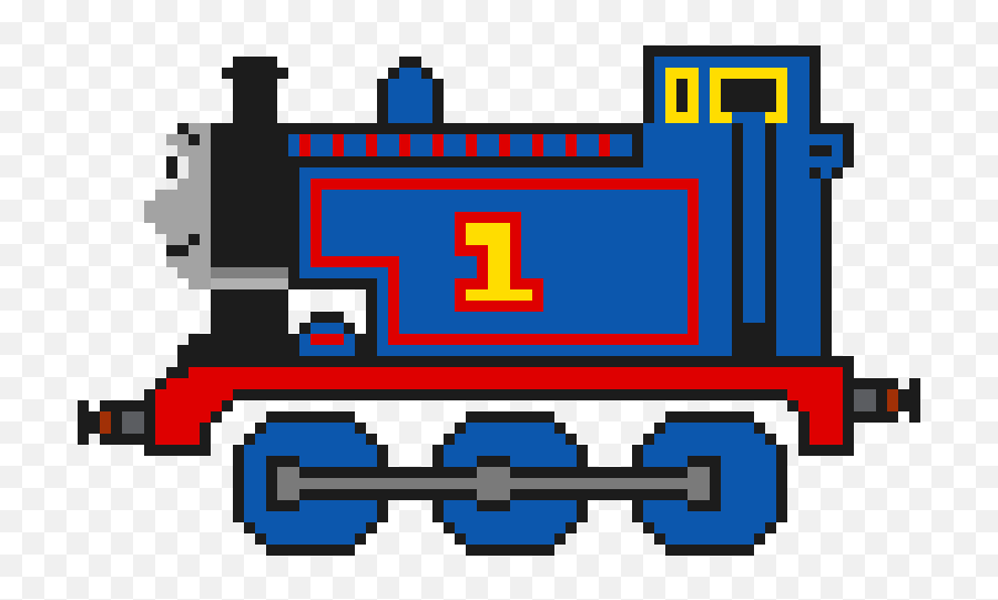 Thomas Train In Final Pixel Art Maker - Pixel Art Thomas And Friends Png,Thomas The Train Png