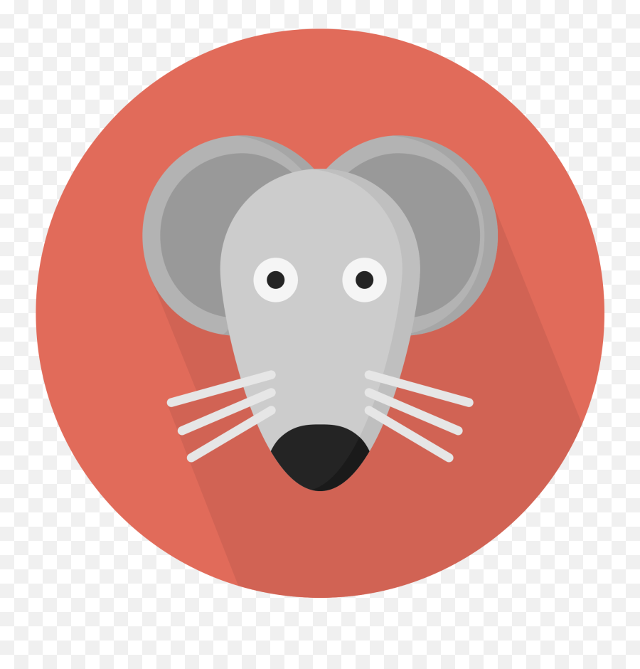 Download Hd Open - Flat Icon Mouse Transparent Png Image Flat Animal Icon Hd,Rodent Png