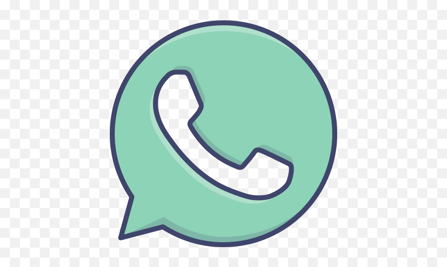 Whatsapp Social Media Logo Free Icon - Whatsapp Icon Aesthetic Png,Logo Whatsapp