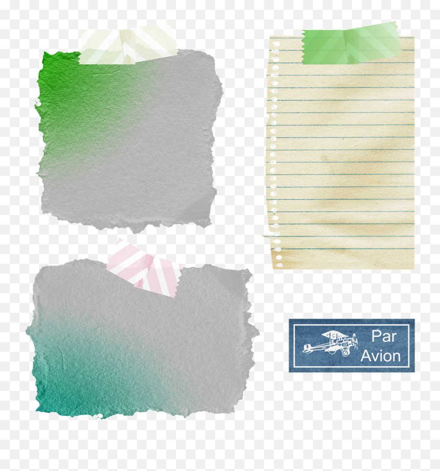 Torn Paper Washi Tape Messages - Notas Con Washi Tape Png,Washi Tape Png