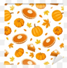 Seamless Pattern With Pumpkin Pies And Pumpkins Vector Wallpaper U2022 Pixers - We live change Pumpkin Pie Pattern png