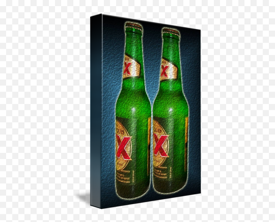 Dos Equis Artwork Good Things Come In Pairs By John Araiza - Glass Bottle Png,Dos Equis Logo