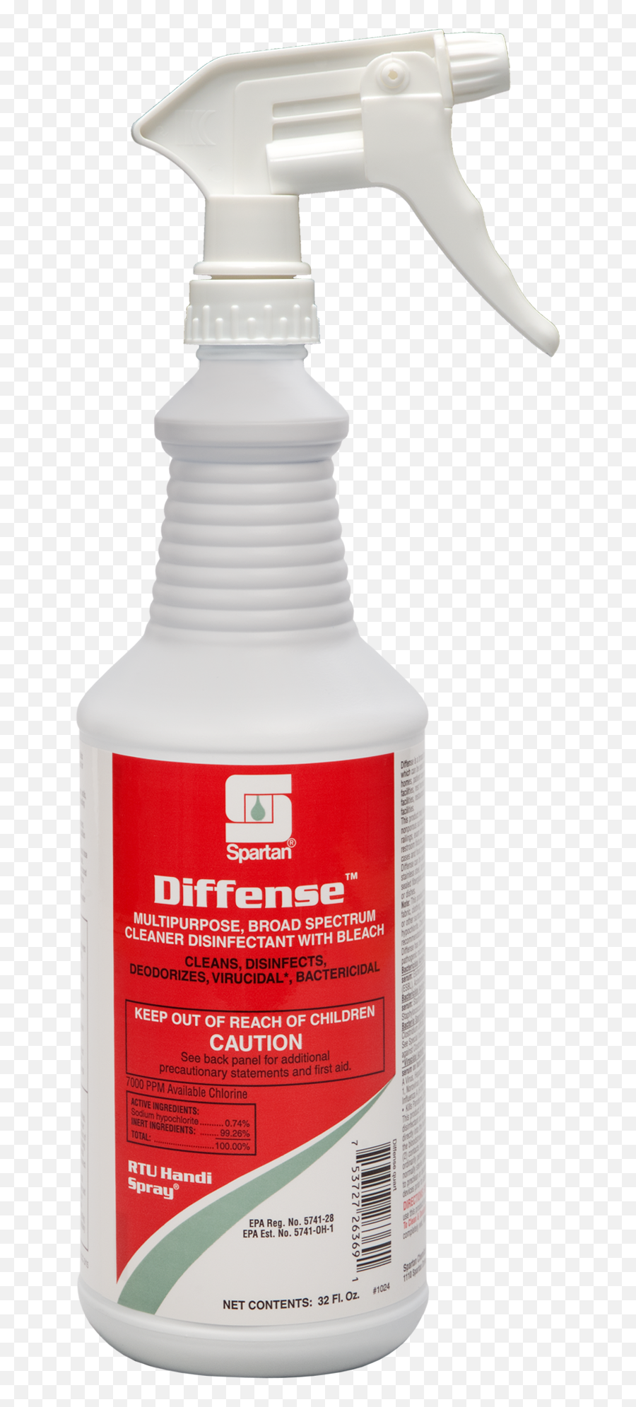 Spartan Chemical - Spartan Chemical Diffense 12 X 1 Quart Clean Floral Scent One Step Png,Epa Logo Png