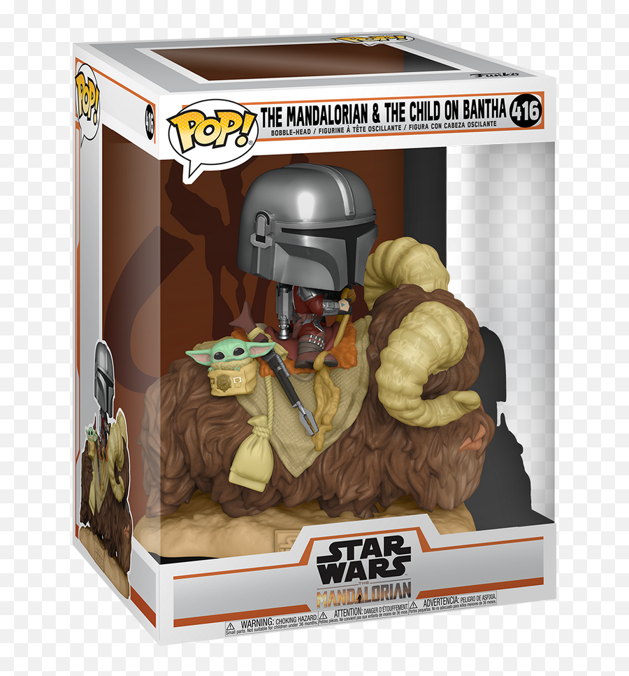 Funko Pop Deluxe The Mandalorian U2013 Mando - Mandalorian On Bantha Funko Png,Mandalorian Png