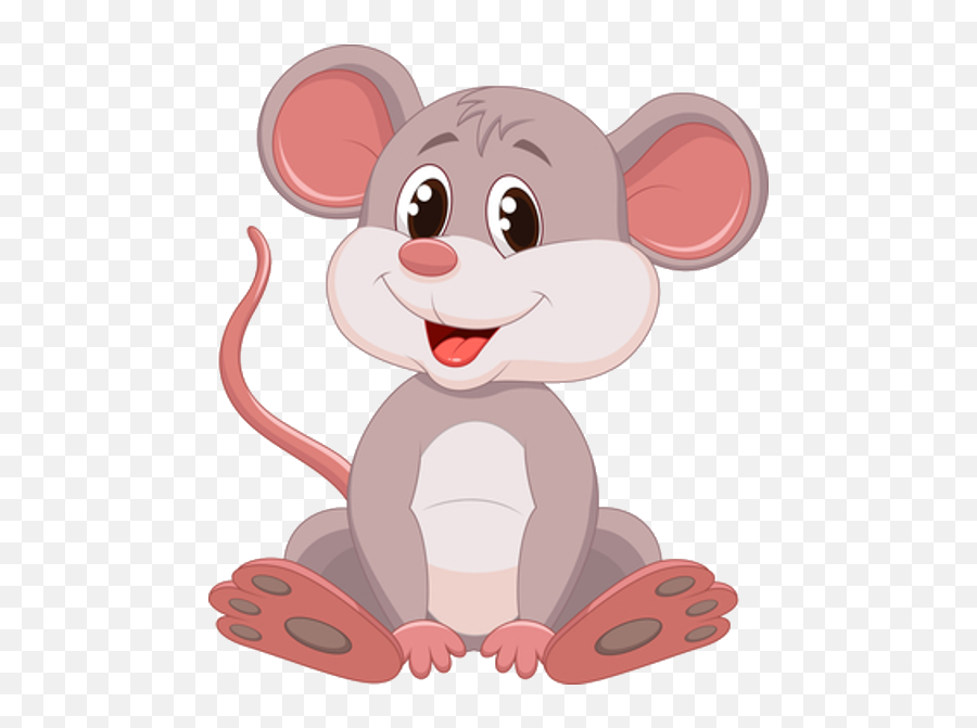 Funnycutecartoonmousepng 600600 Cute Mouse - Cartoon Cute Mice Png,Mouse Animal Png