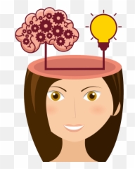 Cerebrum Icon Cartoon Beauty Thinking Image Transprent - Clipart Brain png