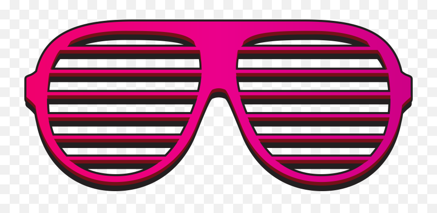 Pink Glasses Clipart Png - Pink Shutter Shades Png,Swag Glasses Png