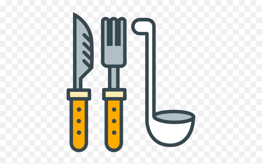 Utensils Knife Fork Kitchen Free Icon Of Home Appliance Icons - Utensilios De Cocina Icono Png,Kitchen Icon Png