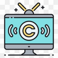 Broadcast Copyright Television Tv - Lcd Png,Copyright Icon Png