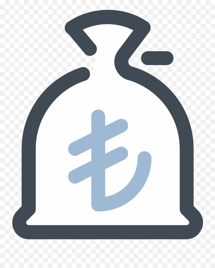 Download Hd Money Bag Lira Icon - Money Bag Png,Rupee Icon