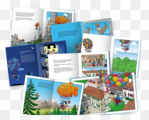 Personalised Childrenu0027s Book With Comic Icon Globi - Personalisiertes Buch png