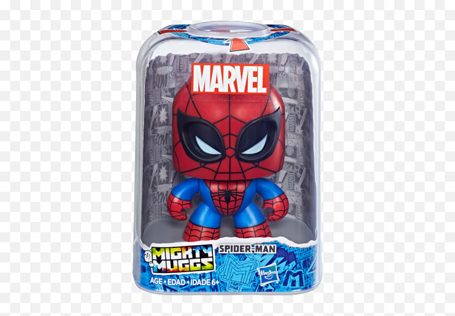 Mighty Muggs - Spiderman Png,Spiderman Face Png
