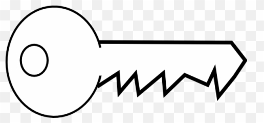 Key Outline Png - Novocomtop White