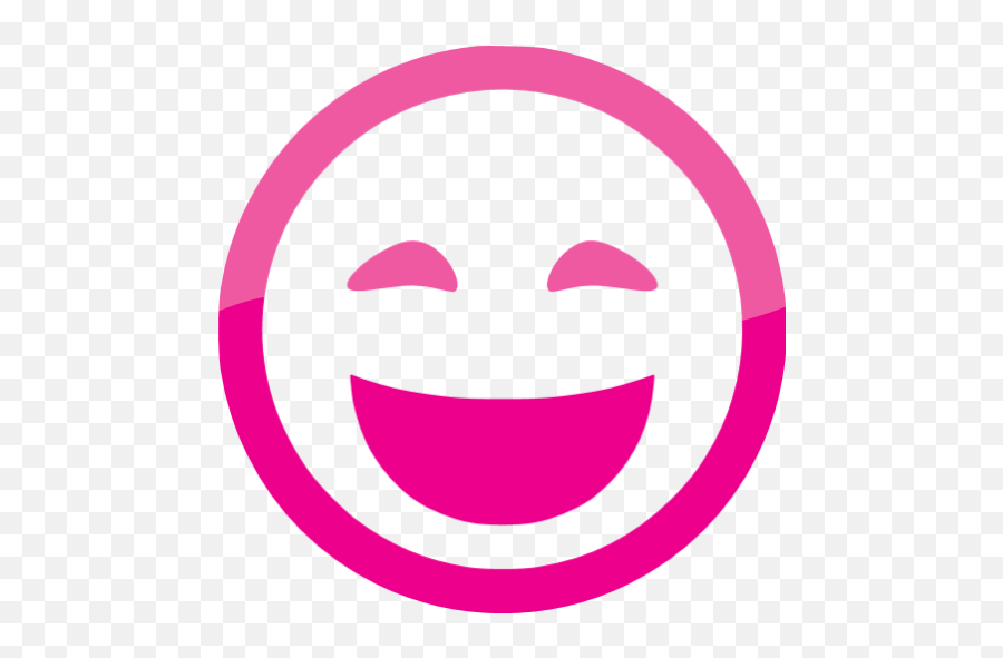 Web 2 Deep Pink Lol Icon - Free Web 2 Deep Pink Emoticon Happy Png,Lol Free Icon