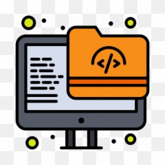 Archive Folder Monitor Screen Icon - Download Networking Hardware png