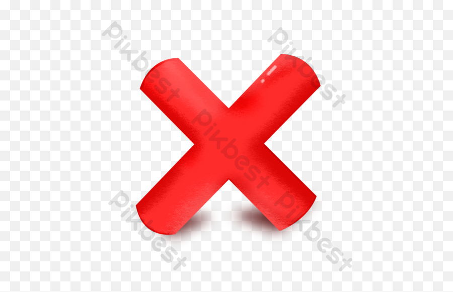 Red Cross Prohibited Icon Free Png Transparent Layer Psd - Png,Icon Crosses