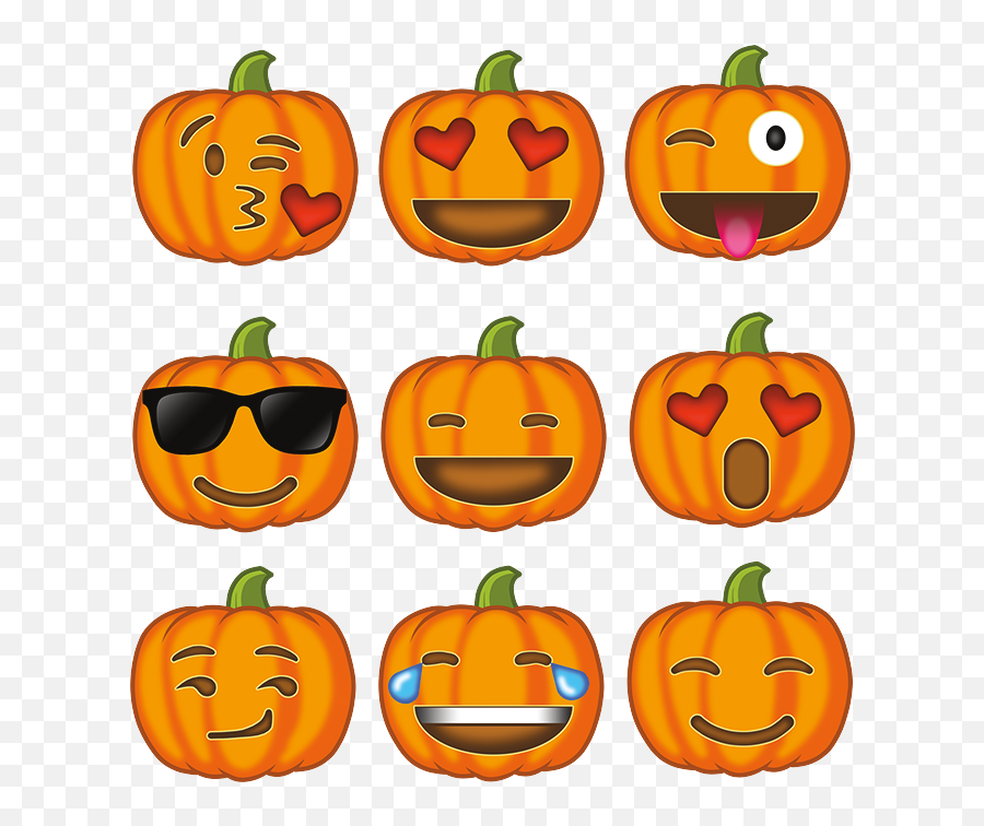 Pumpkin Emoji Collection Jack O Lantern - Transparent Pumpkin Emoji Png,Pumpkin Emoji Transparent