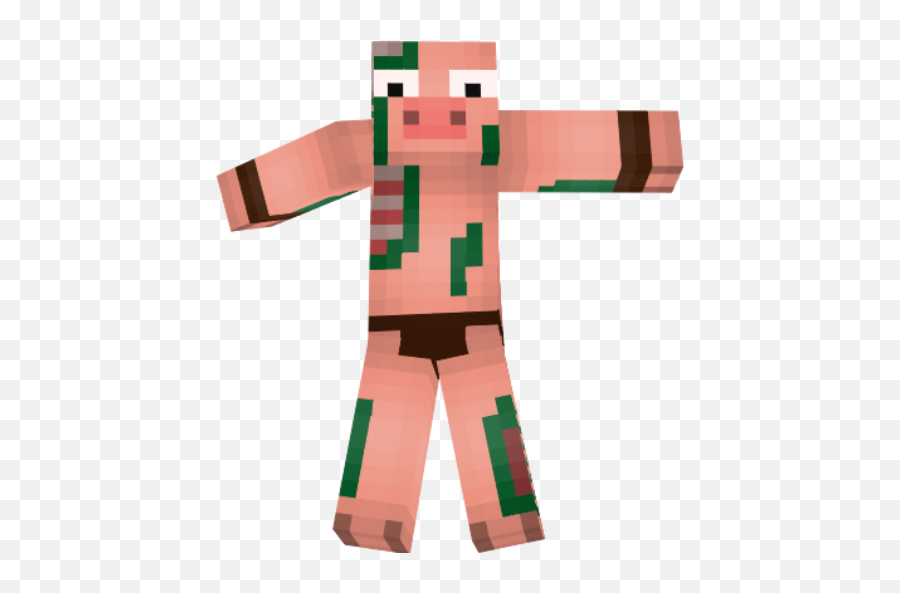 Zombie Pigman Skin For Minecraft Apk 143 - Download Apk Fictional Character Png,Minecraft Pig Icon