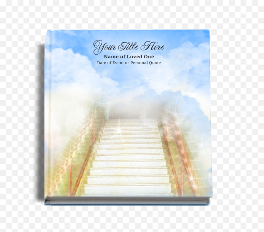 Download Hd Stairway Funeral Guest Book - Greeting Card Guestbook Png,Stairway Png