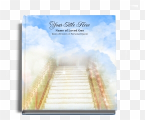 Download Hd Stairway Funeral Guest Book - Greeting Card Guestbook png