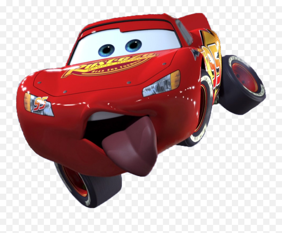 Lightning Mcqueen Cars Tongue Pixar The - Lightning Mcqueen Tongue Out Png,Lighting Mcqueen Png