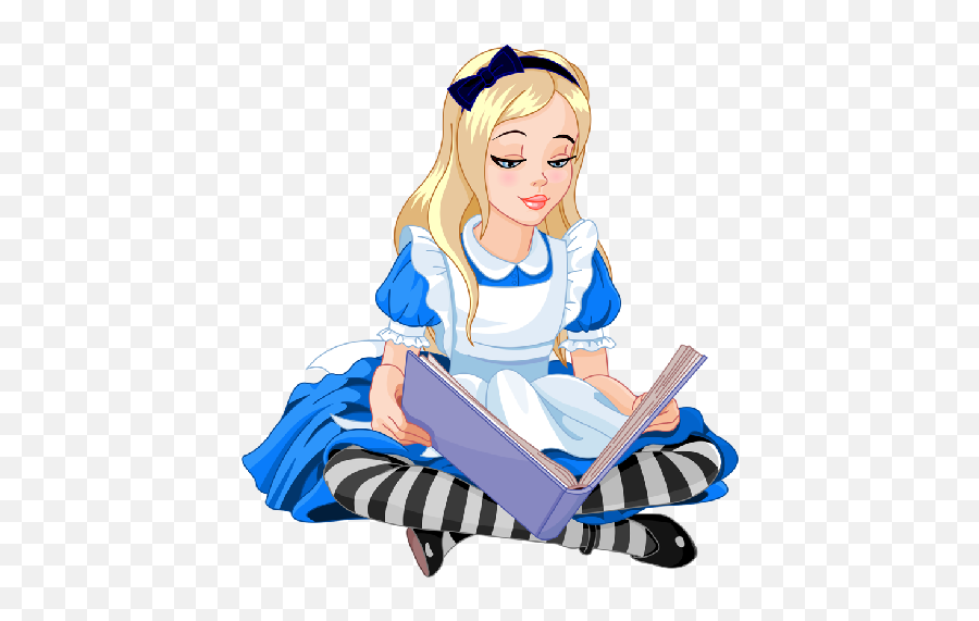 Alice In Wonderland 2 Png Images - Alice In Wonderland Reading A Book,Alice In Wonderland Png