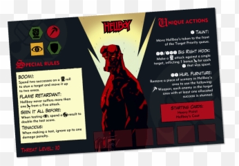 Mantic Games - Hellboy Board Game Sheet Png,Hellboy Png