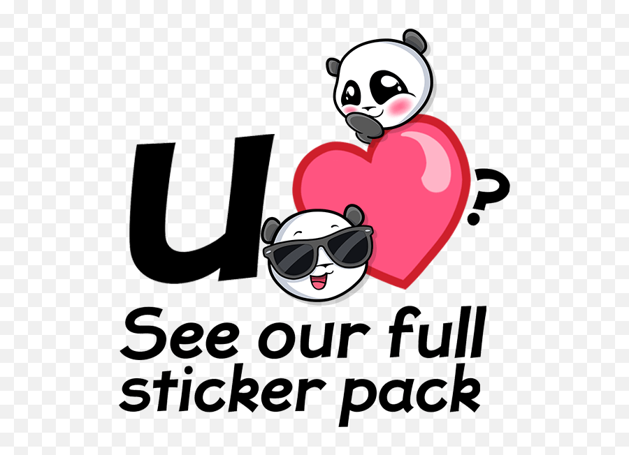 Download Emoji Panda Stickers For - Clip Art Png,Panda Emoji Png