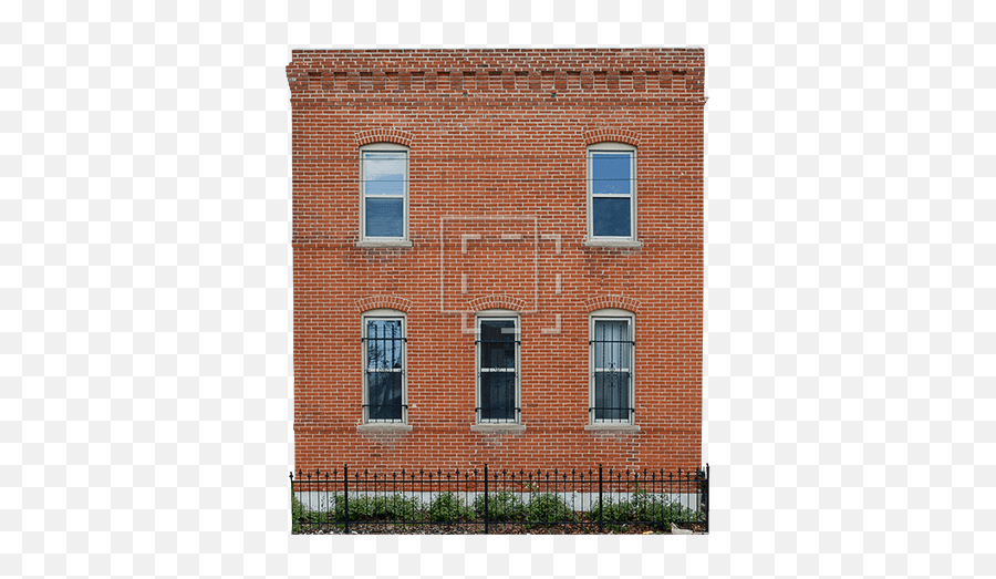 Red Brick Building With Five Windows - Immediate Entourage Edgar Allan Poe House Museum Png,Windows Png