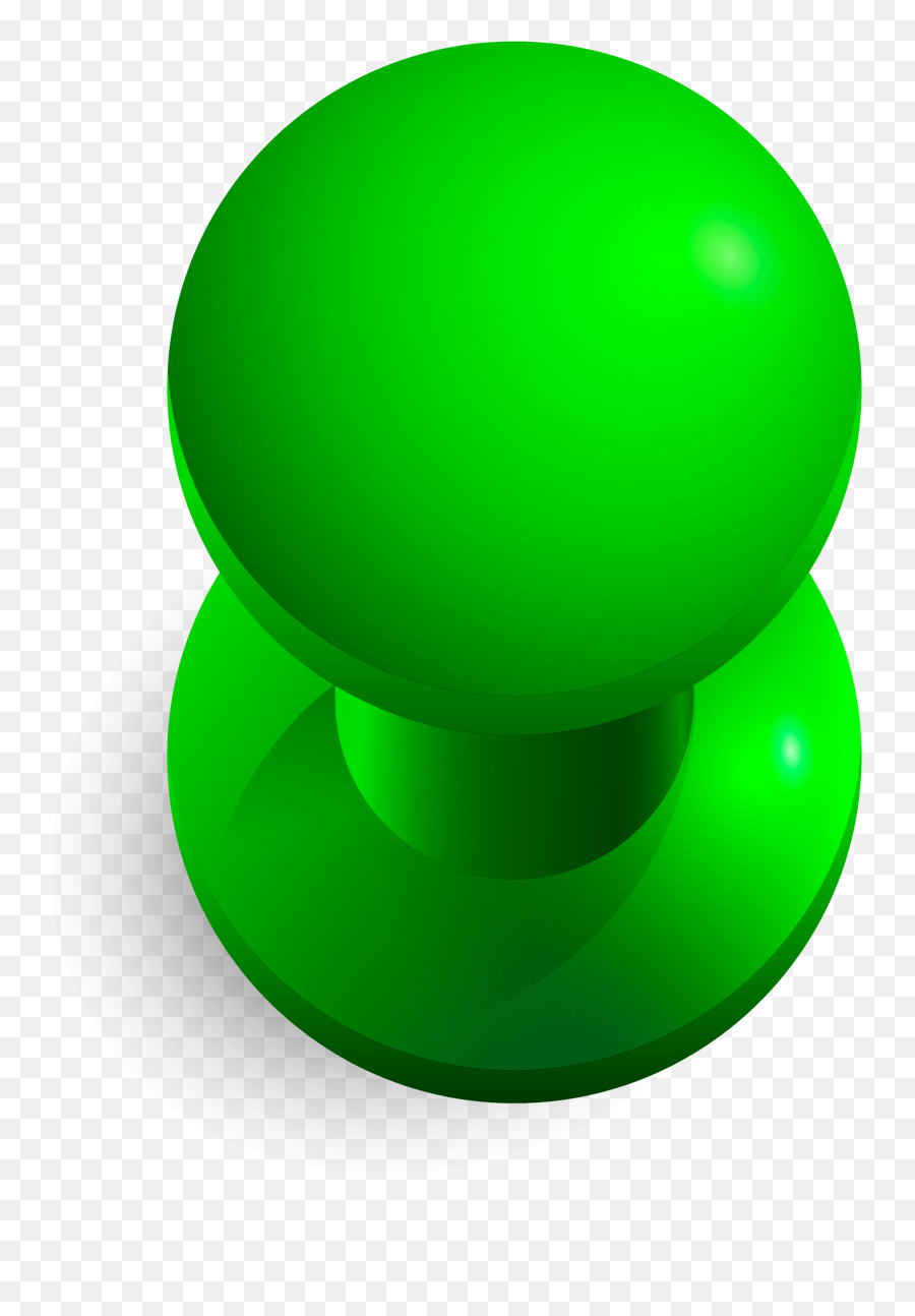 Vector Green Transparent Png Clipart - Sphere,Tack Png