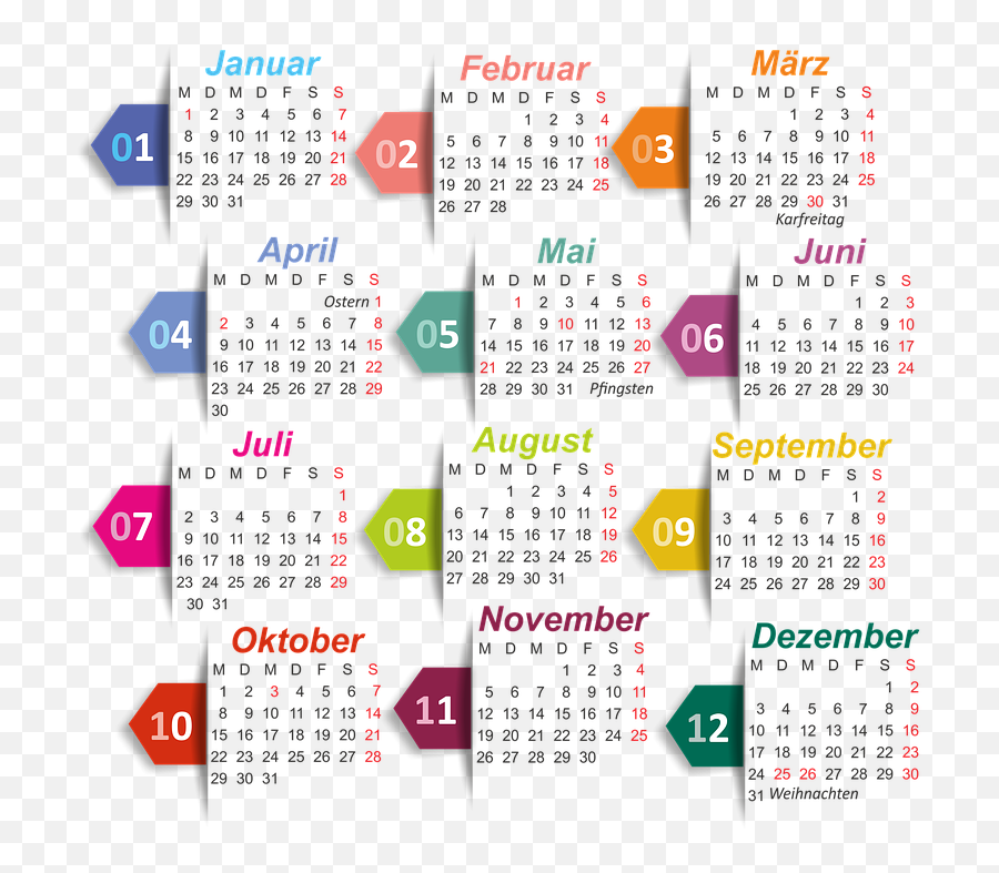 Calendar 2018 Isolated Without - Free Image On Pixabay 365 Days Calendar One Page Hd Png,Calender Png