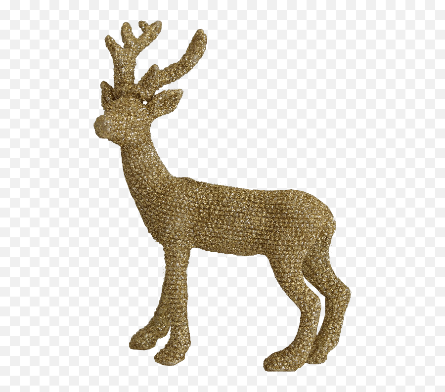 Gold Reindeer Transparent Background - Portable Network Graphics Png,Reindeer Transparent