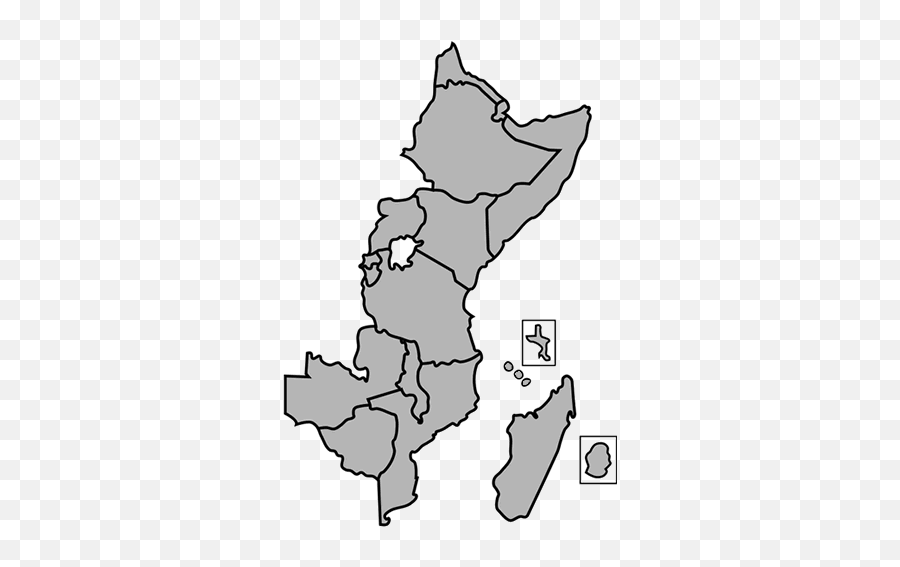 Download Hd East Africa Map Outline Transparent Png Image - Eastern Africa Outline Map,Africa Map Png