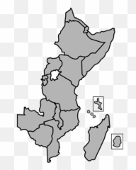Download Hd East Africa Map Outline Transparent Png Image - Eastern Africa Outline Map,Africa Map Png