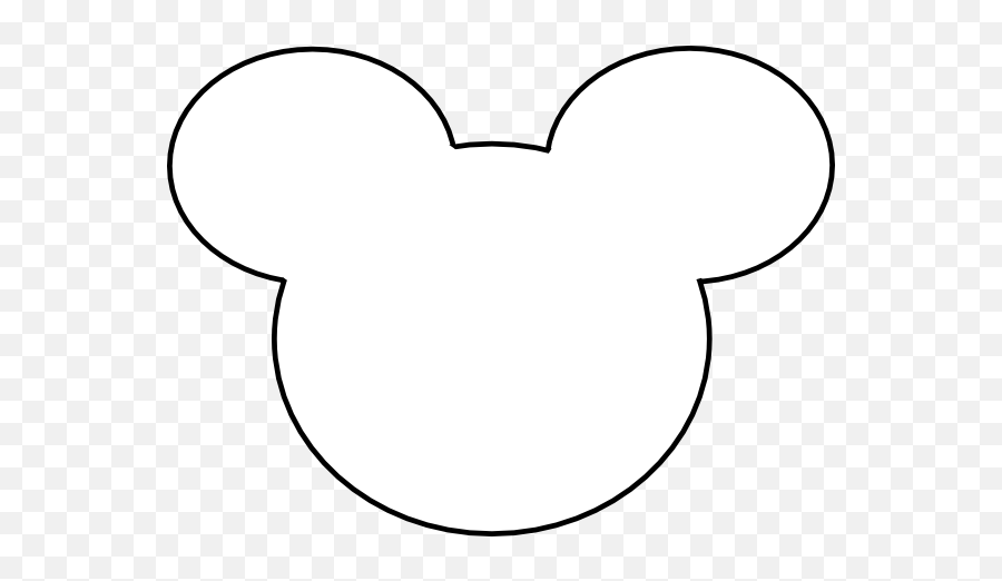 Free Mickey Mouse Head Transparent - White Mickey Mouse Silhouette Png,Mickey Head Transparent Background