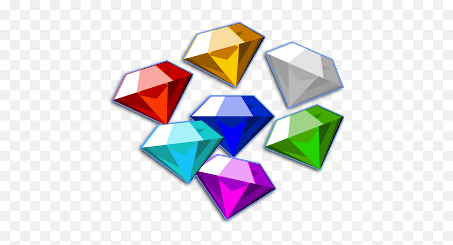Download Hd Chaos Emeralds Sprites - Sonic Team Png,Chaos Emeralds Png