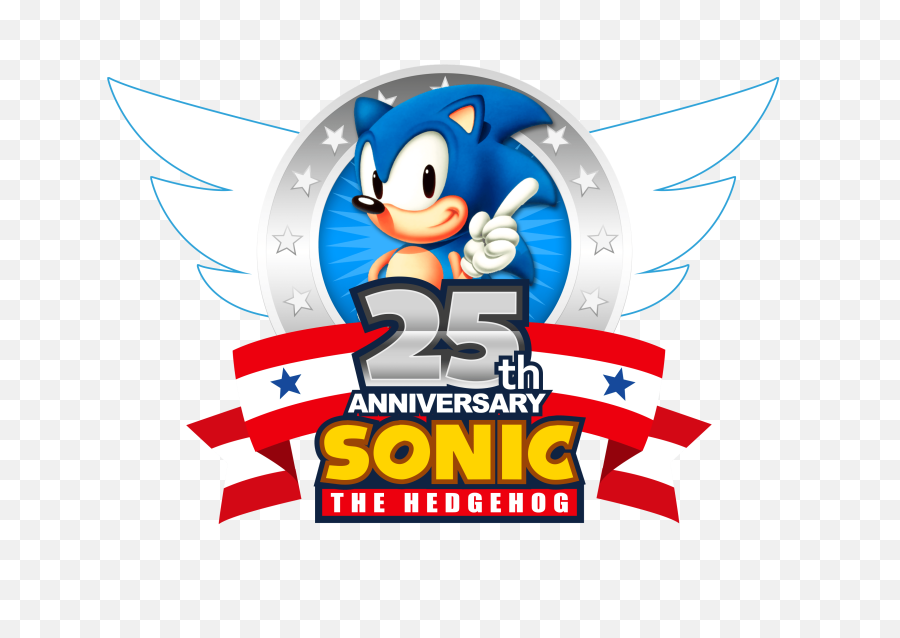 Download Hd Sonic The Hedgehog Logo Png - 25th Anniversary Sonic The Hedgehog,Sonic The Hedgehog Logo Transparent