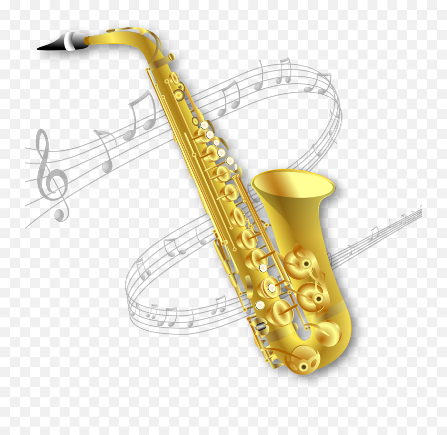 Download Clipart Transparent Background - Clipart Transparent Background Saxophone Png,Saxophone Transparent