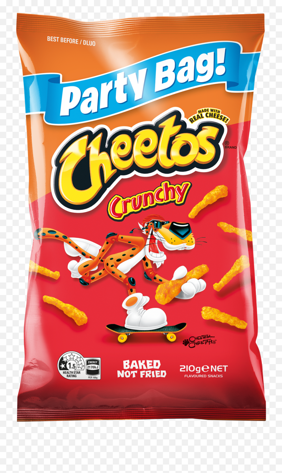 Cheetos Crunchy Cheese 210g - Snack Png,Cheeto Png