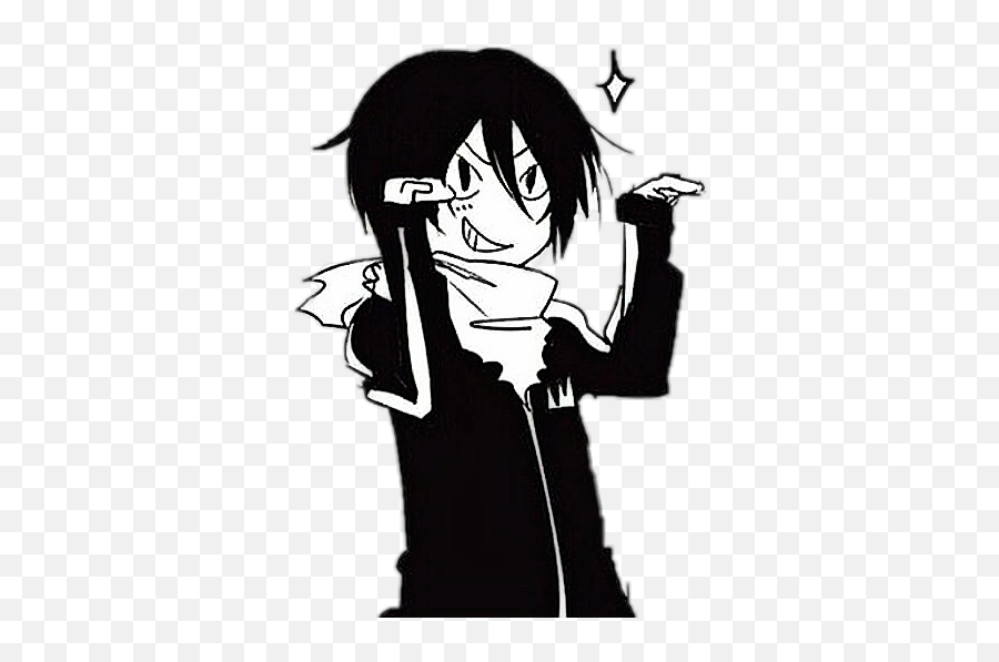 Yatogami Yato Noragami Noragamiaragoto Putosenpai Anime Boy - Yato Noragami Black And White Png,Anime Boy Transparent